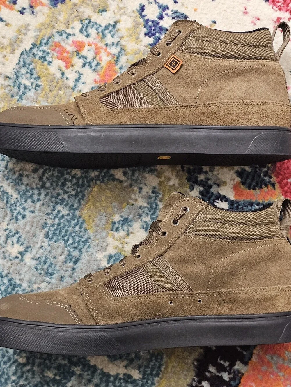 5.11 Tactical Norris Sneaker High Top Boots Mens Size 12 Brown Chukka Tactical